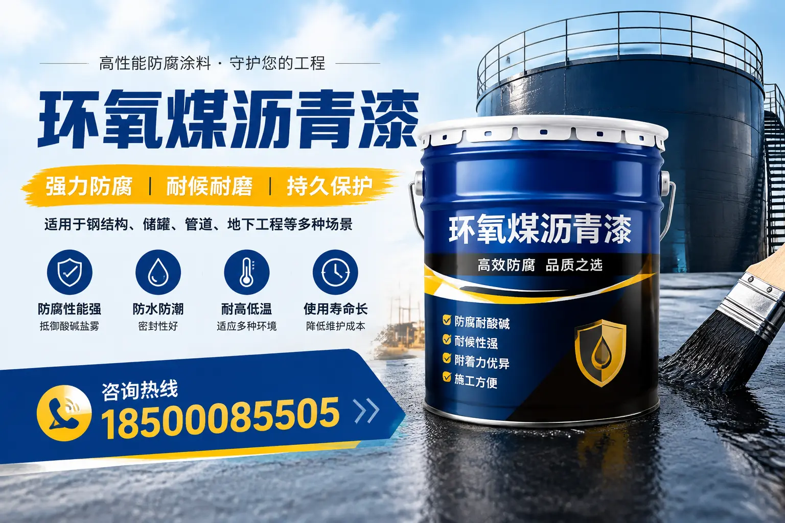 环氧煤沥青漆在工业中的应用,万宁企业的选择